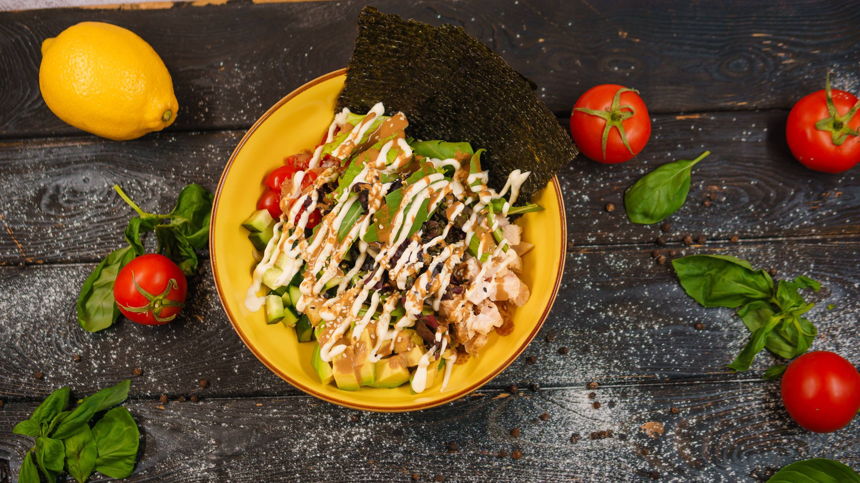 Боул с цыпленком карри