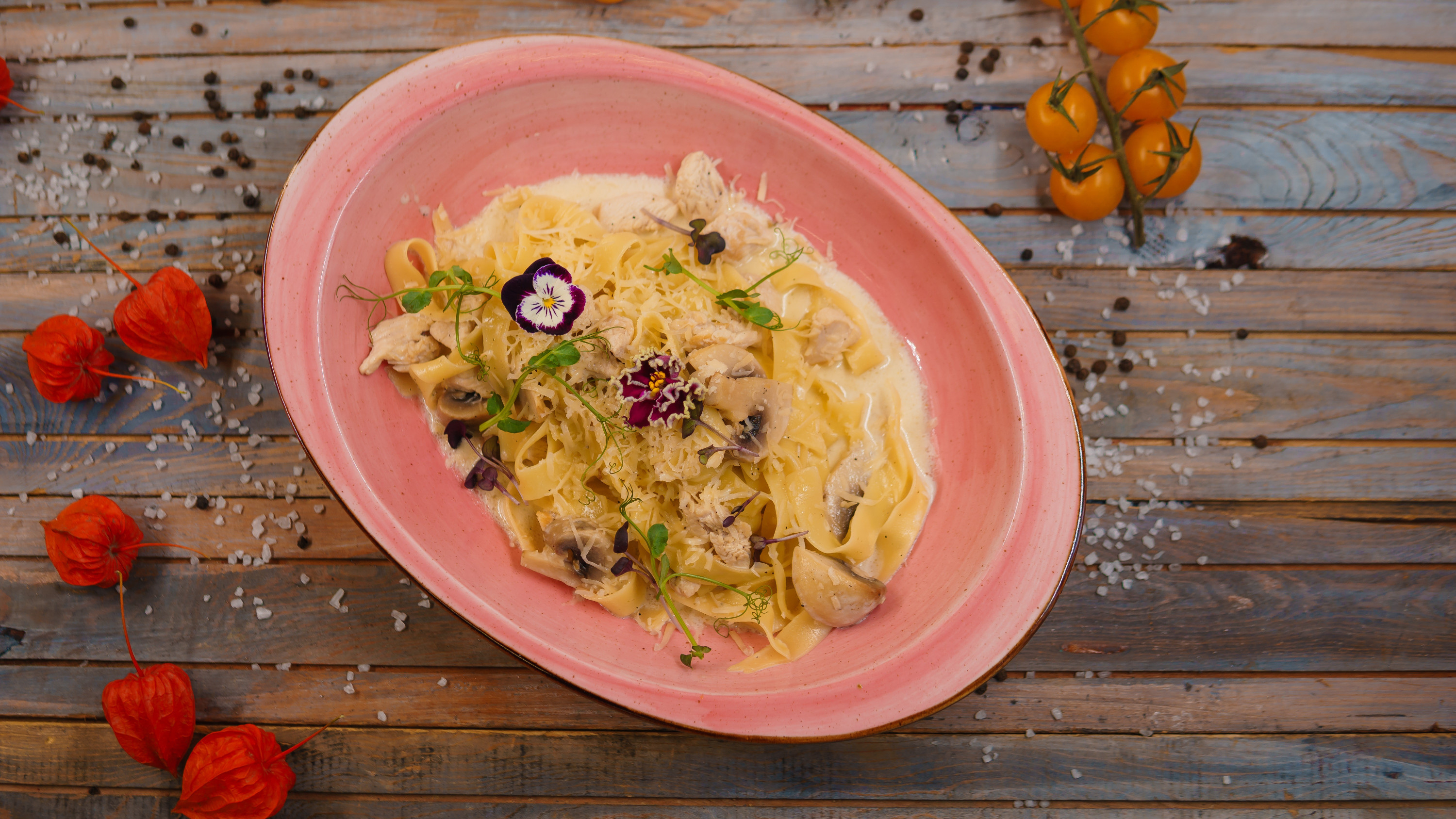 Фетучини альфредо