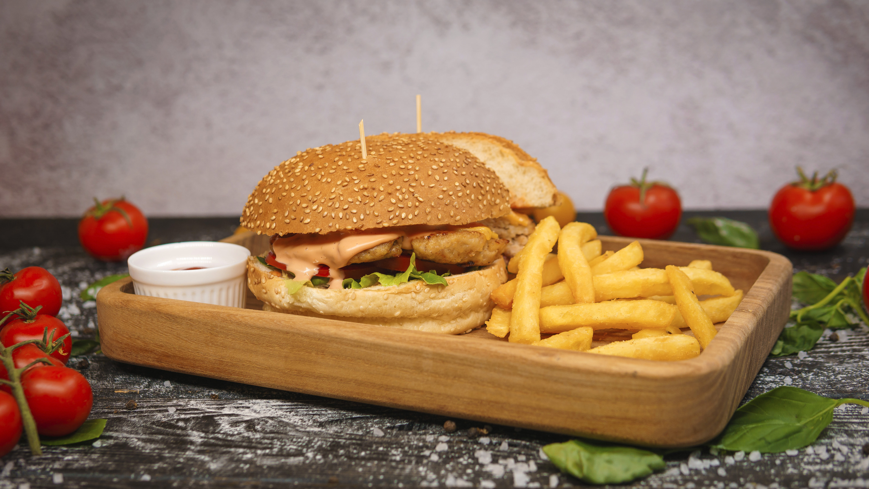 Бургер куринный