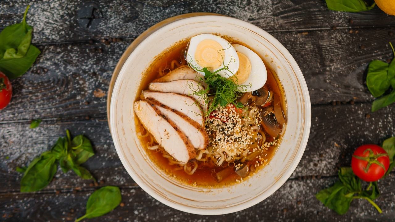 Рамен с курицей